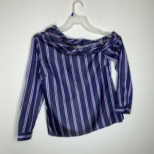 NWT Banana Republic Women Blue/Purple Long Sleeve